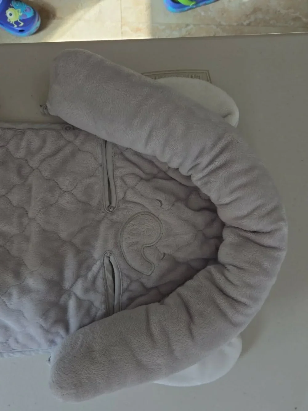 Infant elephant car seat insert